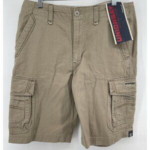 New Unionbay Men's Cargo Shorts Beige Tan Size 32 Summer Gear Beach Waves